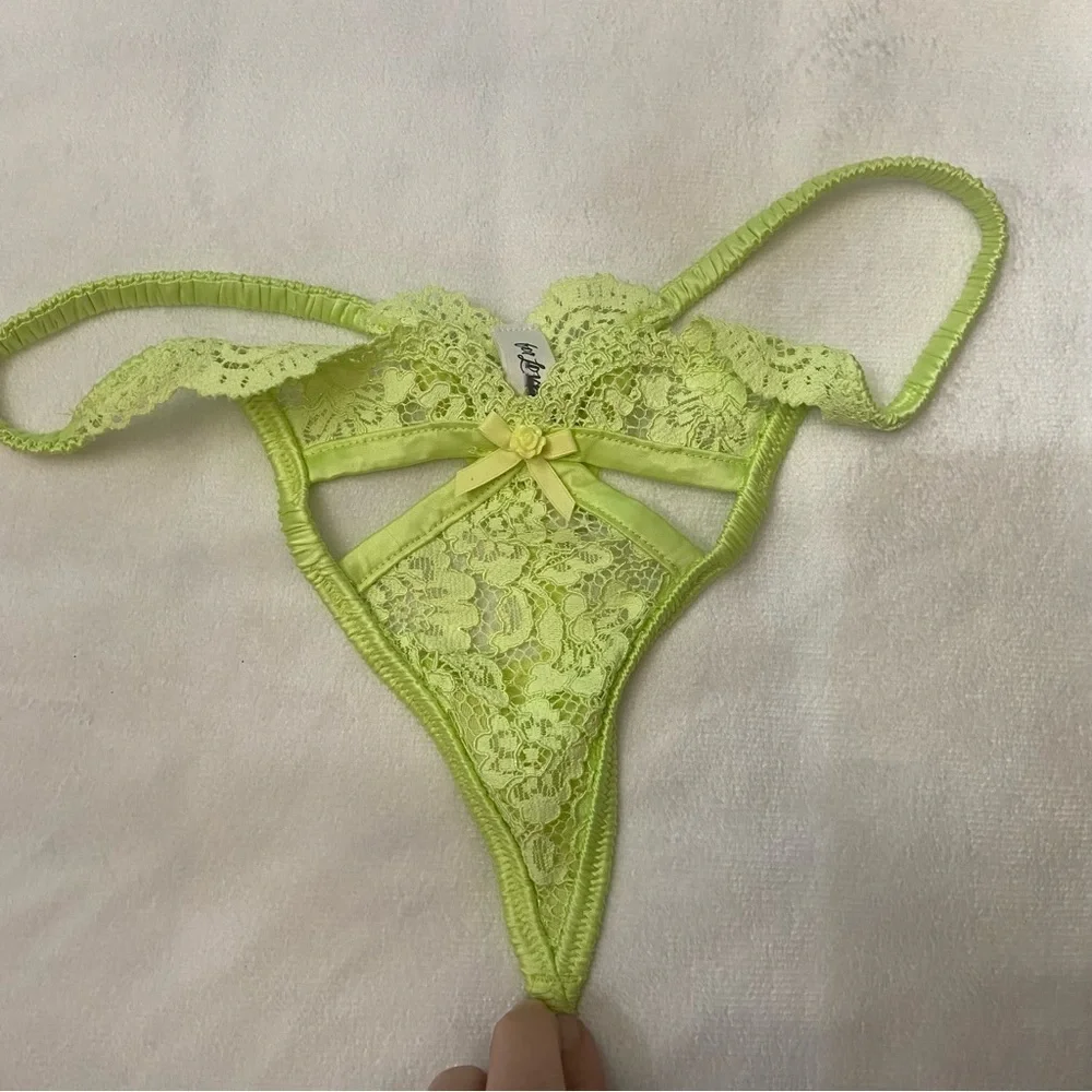 New! For love and lemons creamsicle thong panty 3796